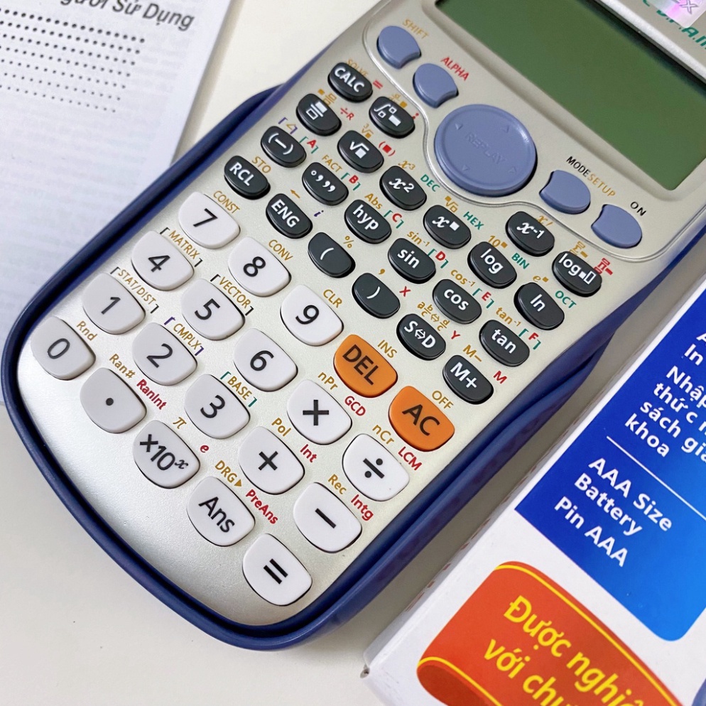 Máy Tính CASIO FX570 VN PLus Máy Tính Học Sinh Giá Rẻ - Được Mang Vào Phòng Thi - Hàng Thái Bảo Hành 24 Tháng