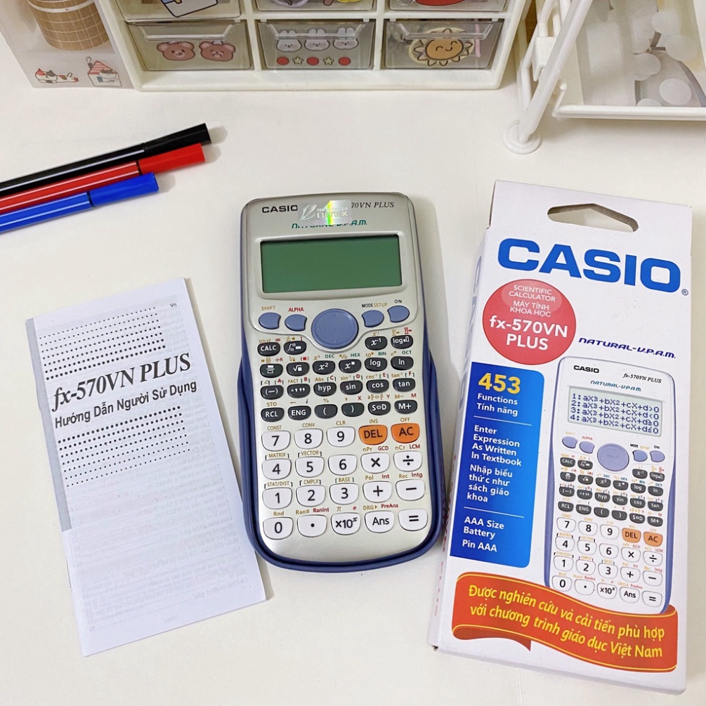 Máy Tính CASIO FX570 VN PLus Máy Tính Học Sinh Giá Rẻ - Được Mang Vào Phòng Thi - Hàng Thái Bảo Hành 24 Tháng
