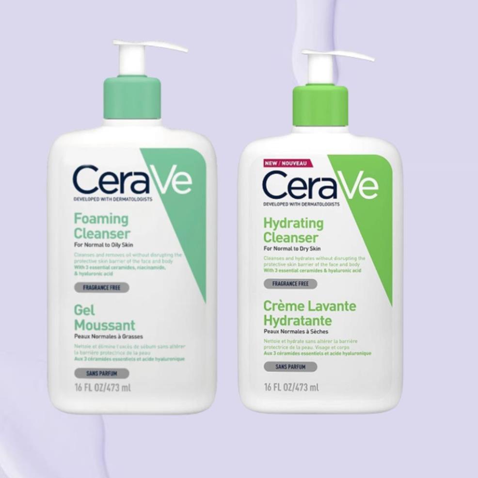 Sữa Rửa Mặt Cerave 236ml Dành Cho Da Dầu Và Da Khô !
