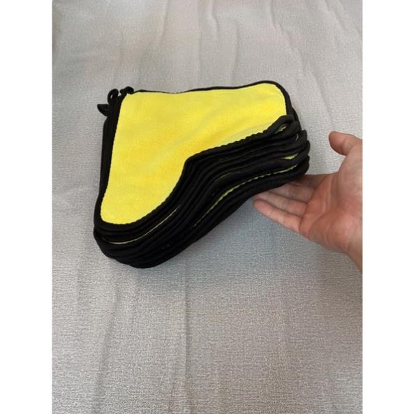 Khăn lau xe chuyên dụng ô tô Microfiber siêu thấm không bị sơ rối. Khăn Lau Đa Năng Microfiber 30x30