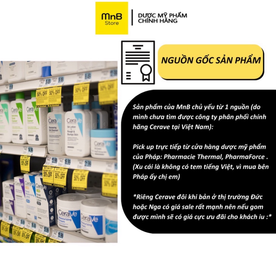 Sữa rửa mặt cerave foaming facial cleanser cho da dầu mụn nhạy cảm 236ml BBTV Beauty