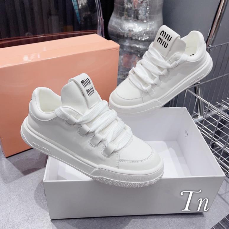 Giày thể thao Miu chuẩn box hồng, hàng L1. Fullbox bill 00