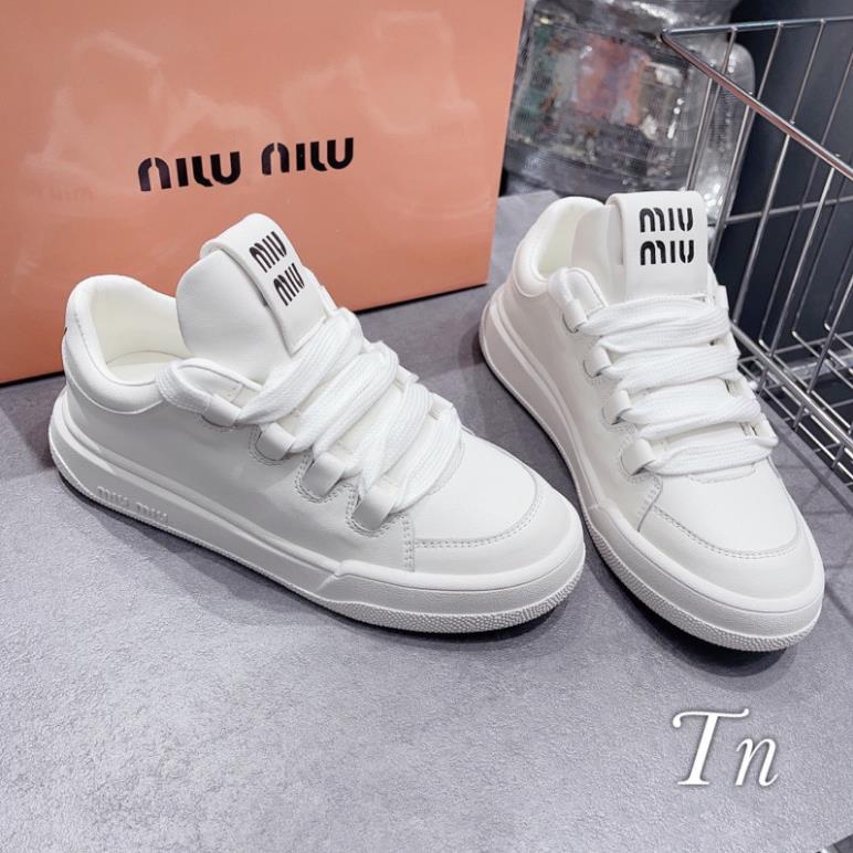 Giày thể thao Miu chuẩn box hồng, hàng L1. Fullbox bill 00