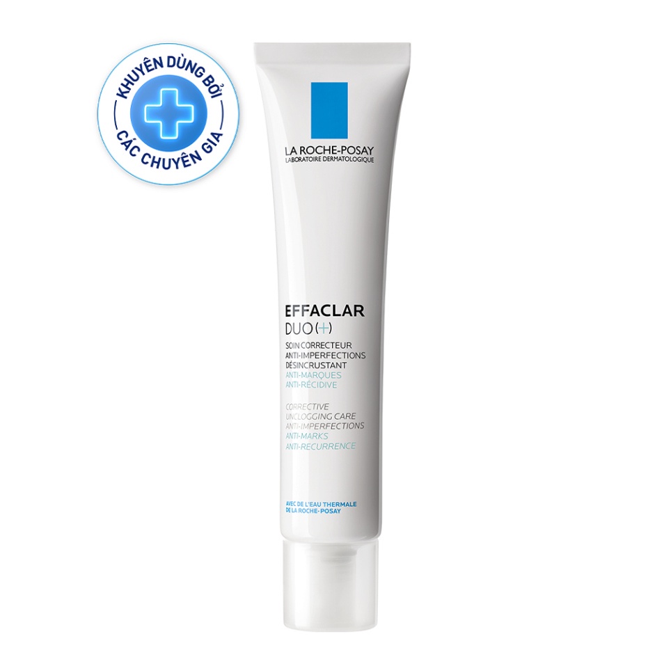 Kem giảm mụn ngăn ngừa vết thâm & mụn tái phát La Roche-Posay Effaclar Duo+ 40ml PTF Beauty