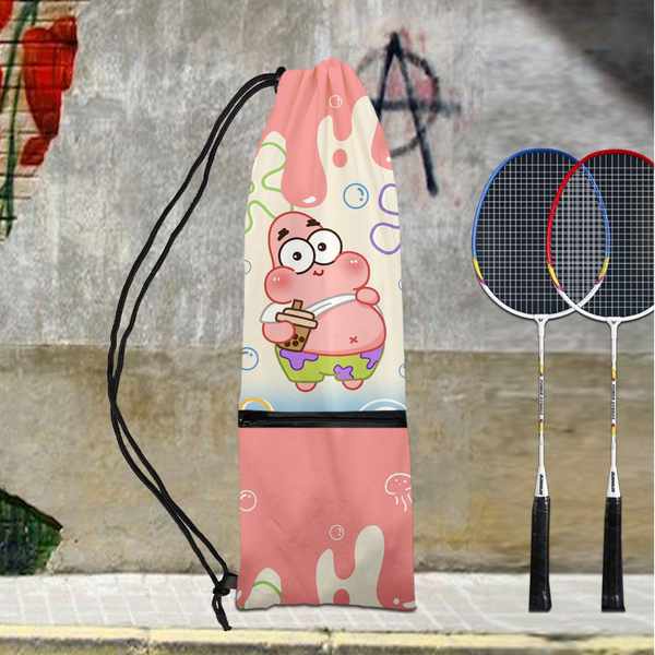Túi đựng vợt cầu lông túi vợt cầu lông Túi cầu lông trẻ em Culomi SpongeBob Dragon Ball in hình túi dây rút túi hoạt hình hoạt hình