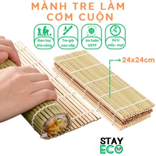 Mành tre cuốn kimbap STAY ECO cuộn shushi, cơm rong biển, an toàn vệ sinh thực phẩm, tiện lợi phụ kiện bàn ăn