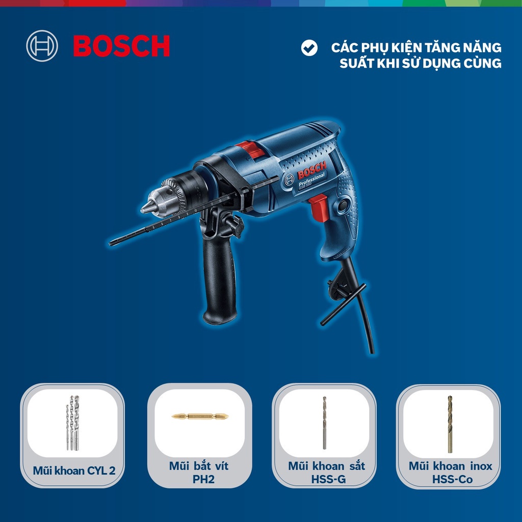 Máy khoan động lực Bosch GSB 550