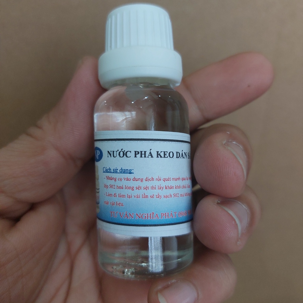 DUNG DỊCH TẨY KEO DÁN SẮT - 502, Sơn, Mực, Băng dính,...