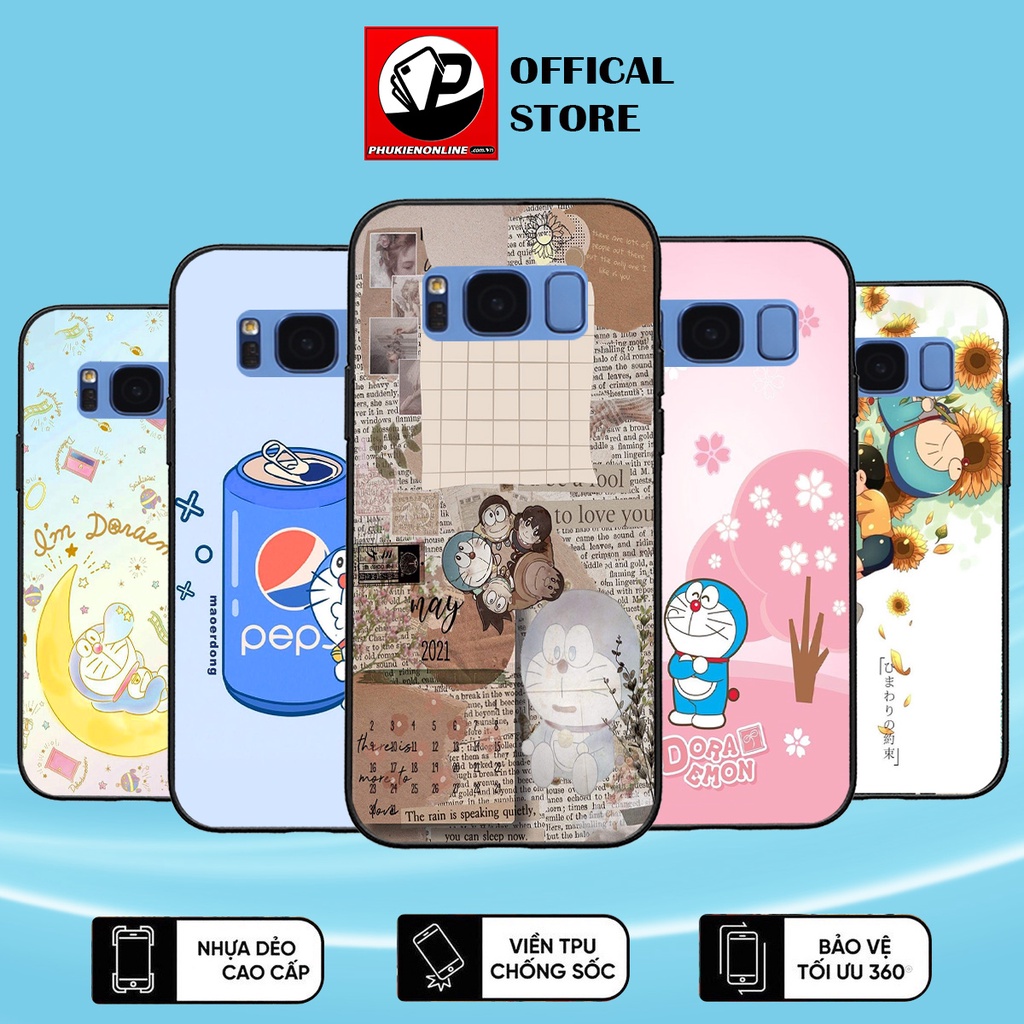 Ốp Lưng Samsung S8 , S8 Plus , S8+ DOREMON - Chính Hãng Floveme, Silicon Cao Cấp