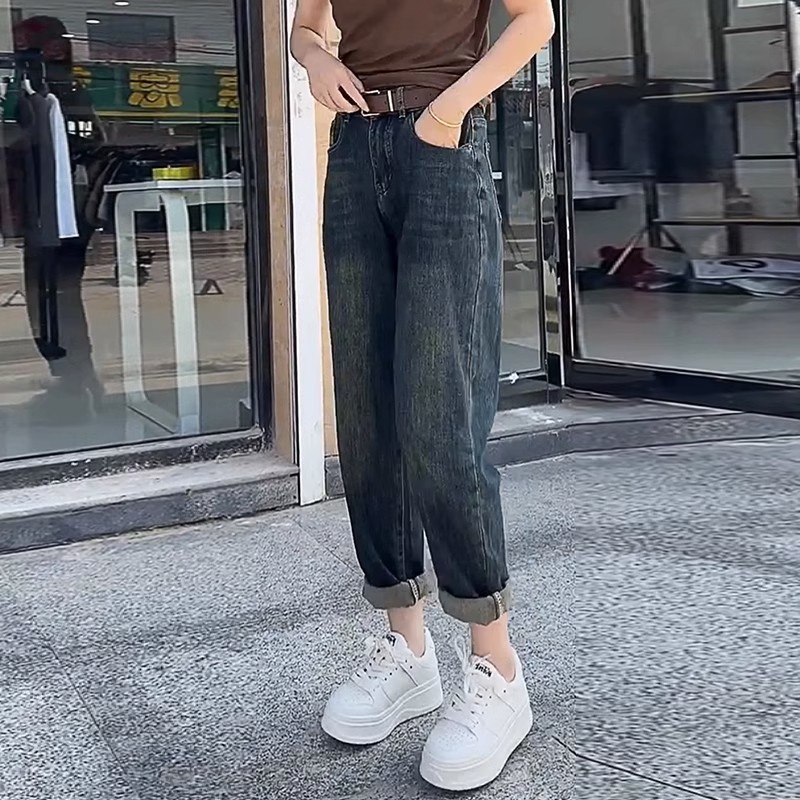 Quần Jean Nữ Lưng Cao Co Giãn Phong Cách Mới Mùa Thu 2023