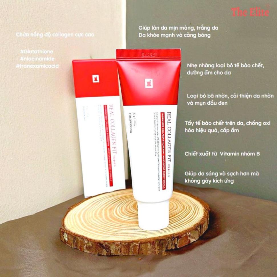 Peel collagen nano căng bóng, Real collagen fit Hàn Quốc 50ml @