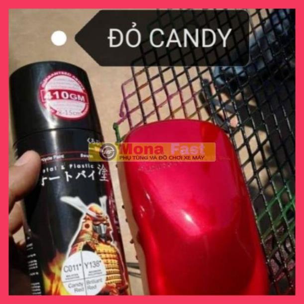 Sơn samurai màu đỏ candy đỏ rực y138*