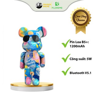 Loa Bluetooth Floveme B5+ Bearbrick Kaws B5 Plus Hình Gấu, Âm Thanh Sống Động, Nghe Nhạc Cực Hay, Hỗ Trợ Khe Cắm Thẻ Nhớ