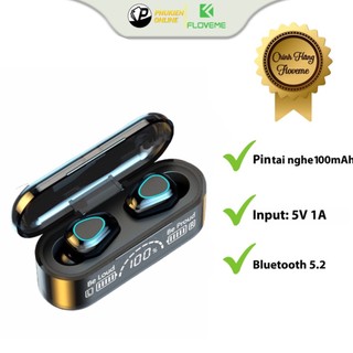 Tai Nghe Bluetooth V5.2 Floveme F11S  Cao Cấp, Hỗ Trợ Đàm Thoại, Màn Hình Hiển Thị Cảm Ứng,  Siêu gọn , Chống Nước IPX7