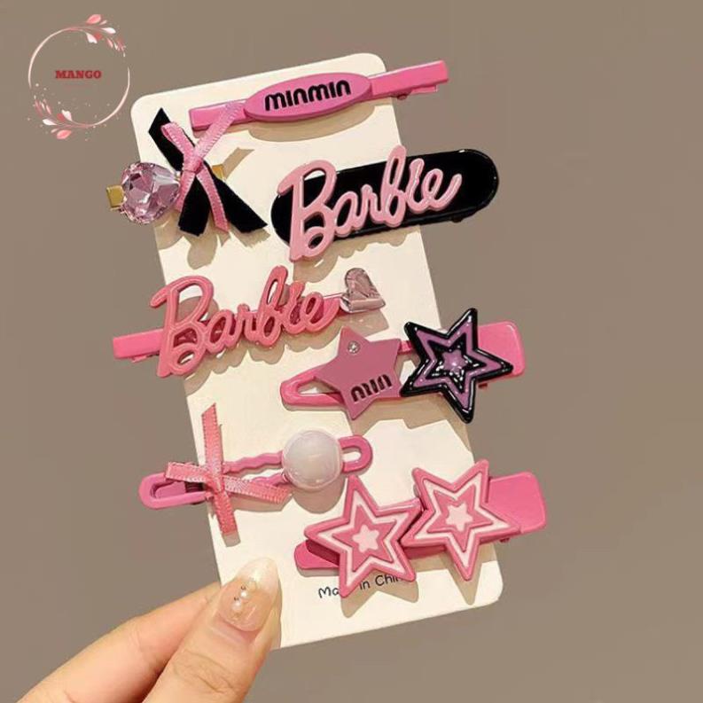 Set 7 Kẹp Tóc Nơ Ngôi Sao Đính Đá 2023 Cá Tính Cao Cấp Dành Cho Bạn Nữ - Mango Accessories