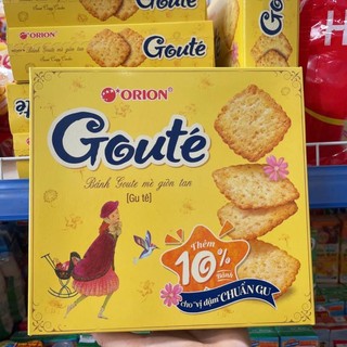Bánh quy mè vừng goute orion giòn tan hộp 317g