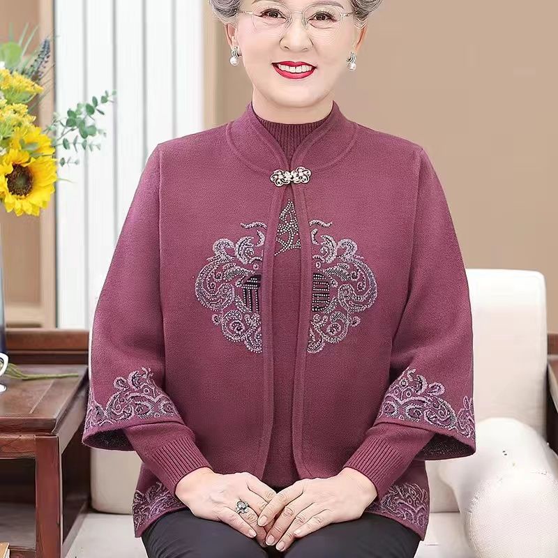 Bộ Trang Phục Hai Mảnh Thời Trang Mùa Thu Cho Phụ Nữ Trung Niên Và Trung Niên