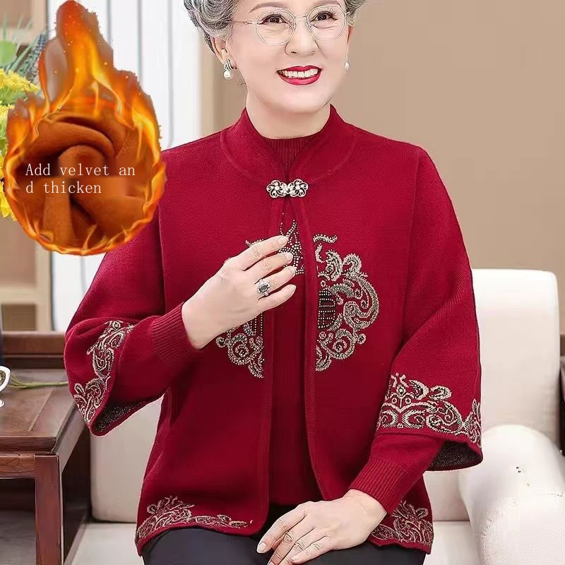 Bộ Trang Phục Hai Mảnh Thời Trang Mùa Thu Cho Phụ Nữ Trung Niên Và Trung Niên