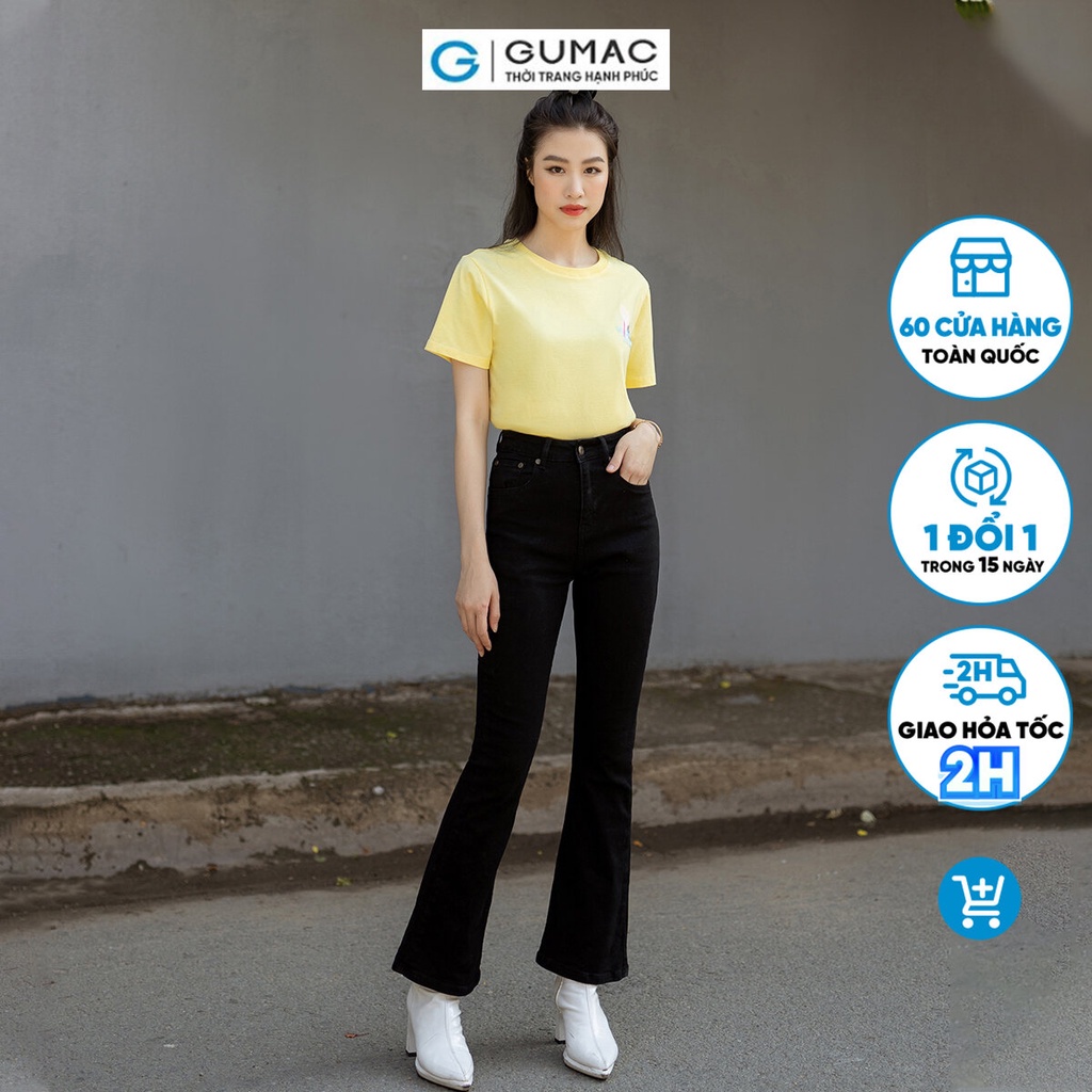 Quần Jeans ống loe thời trang GUMAC QJD07048