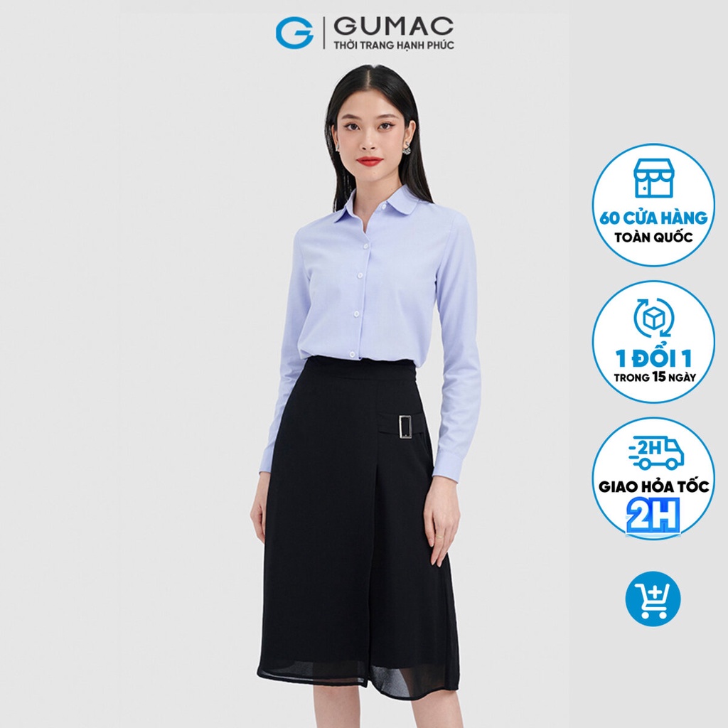 Áo sơ mi cơ bản thời trang GUMAC AC10076