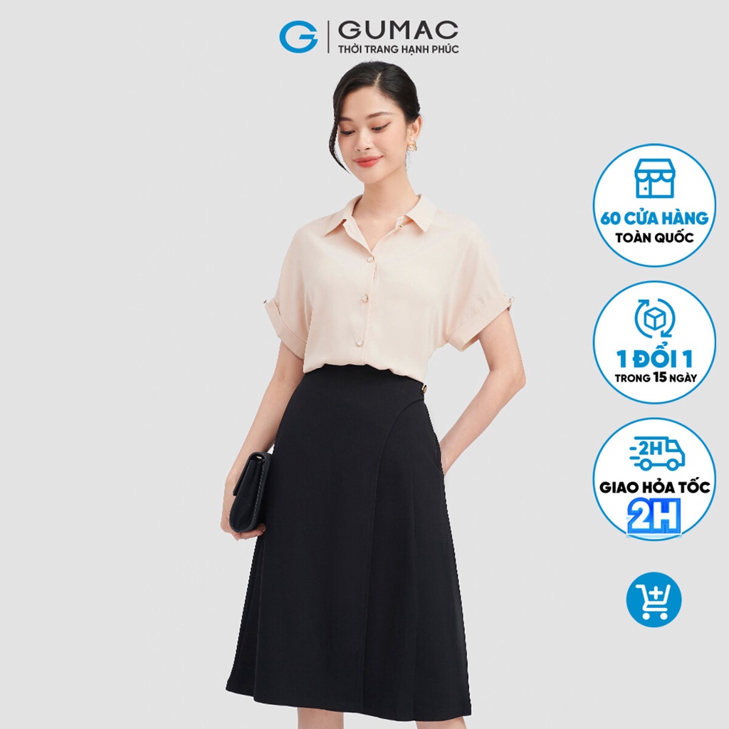 Chân váy xếp ly thời trang GUMAC VC08124