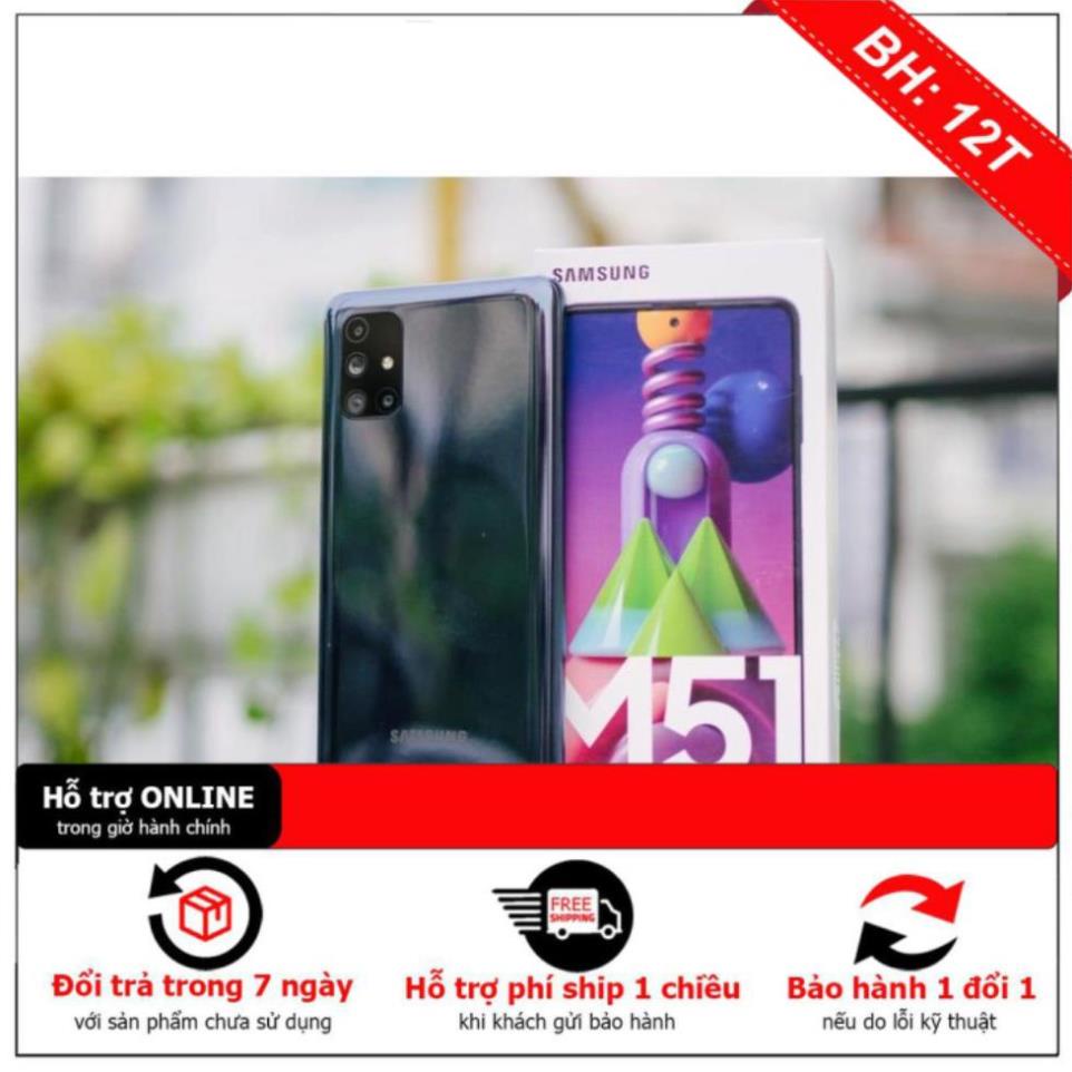 Điện thoại Samsung Galaxy M51  -Bảo Hành 12 tháng - Lỗi 1 đổi 1