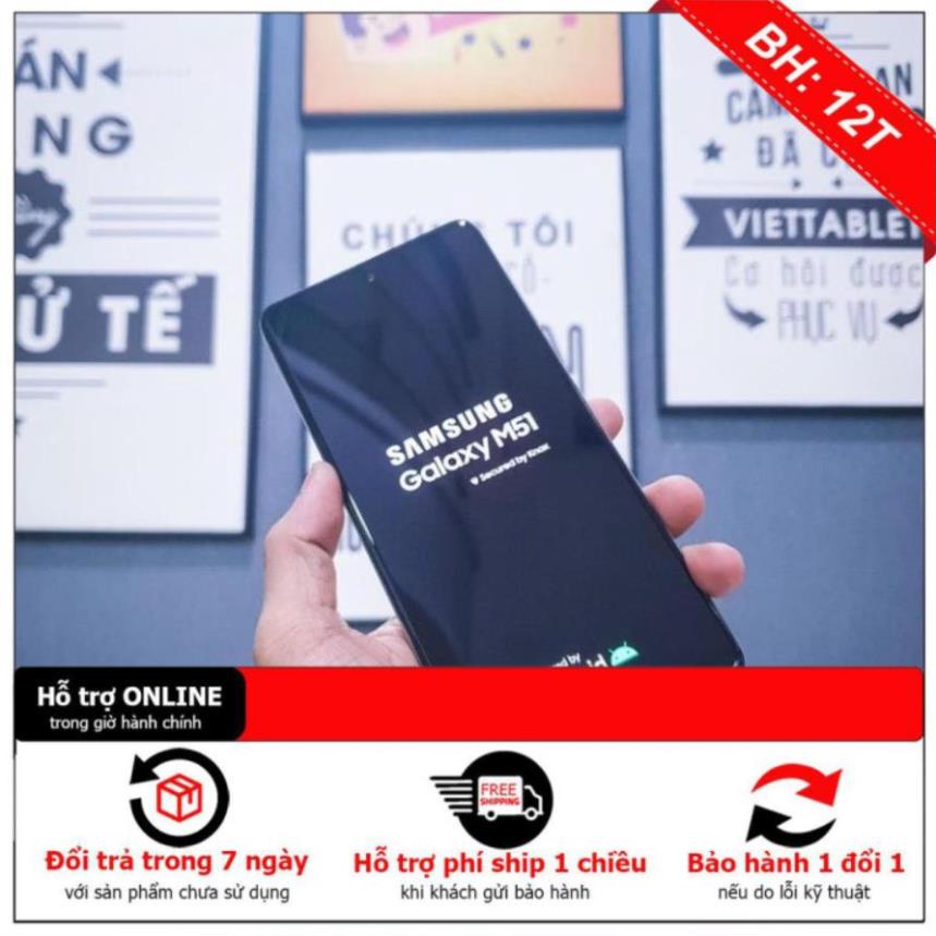 Điện thoại Samsung Galaxy M51  -Bảo Hành 12 tháng - Lỗi 1 đổi 1