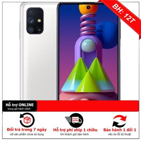 Điện thoại Samsung Galaxy M51  -Bảo Hành 12 tháng - Lỗi 1 đổi 1