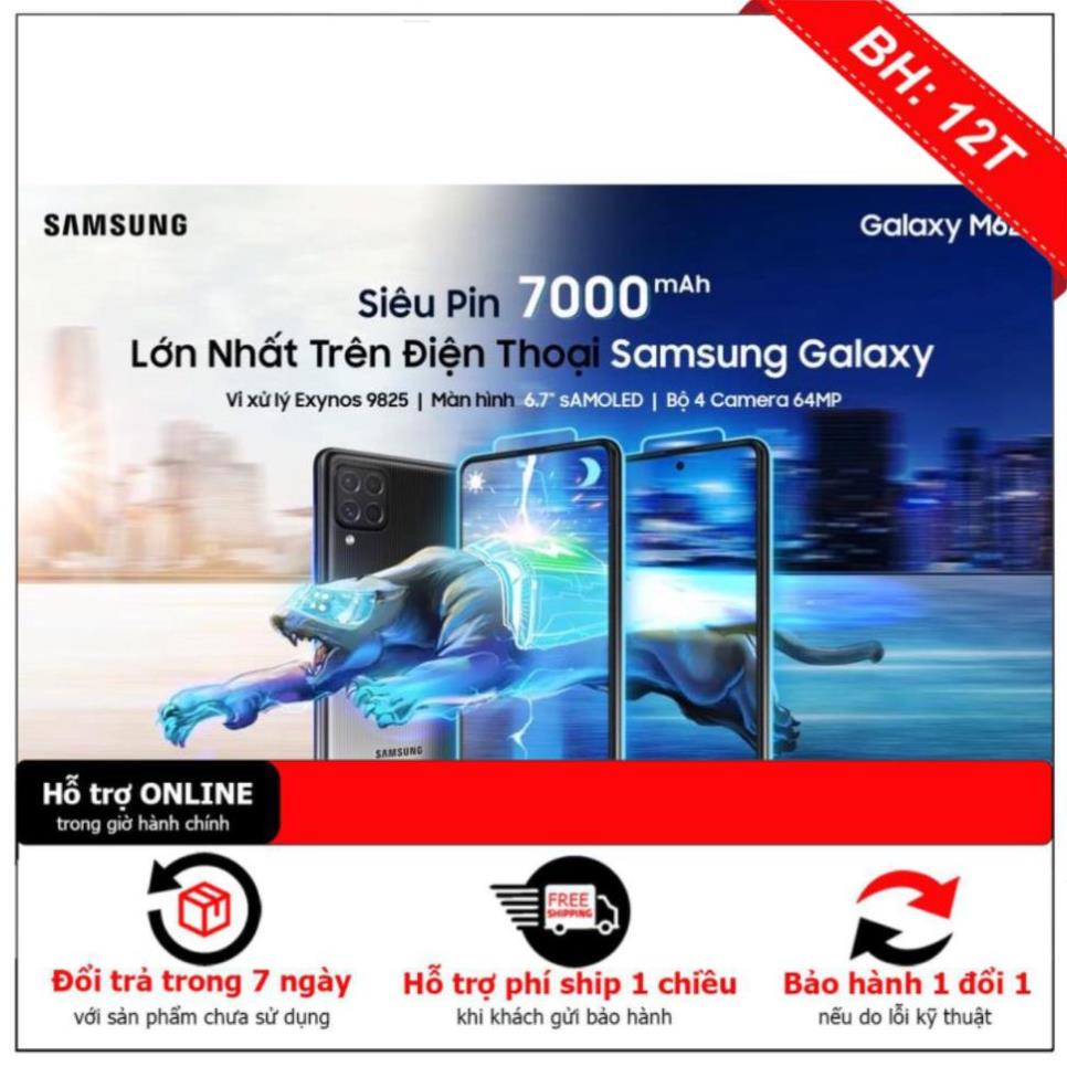 Điện thoại Samsung Galaxy M62  Pin trâu 7000mAh Fullbox nguyên sea - Bảo hành 12 tháng - Lỗi 1 đổi 1