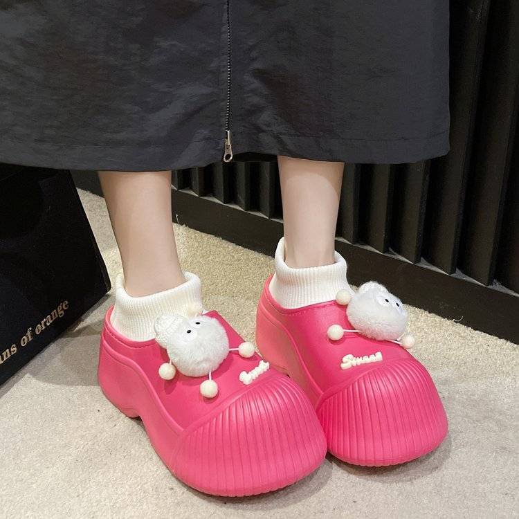 Dép cotton Đế Dày Chống Trượt Họa Tiết Hoạt Hình Xinh Xắn Dành Cho Nữ