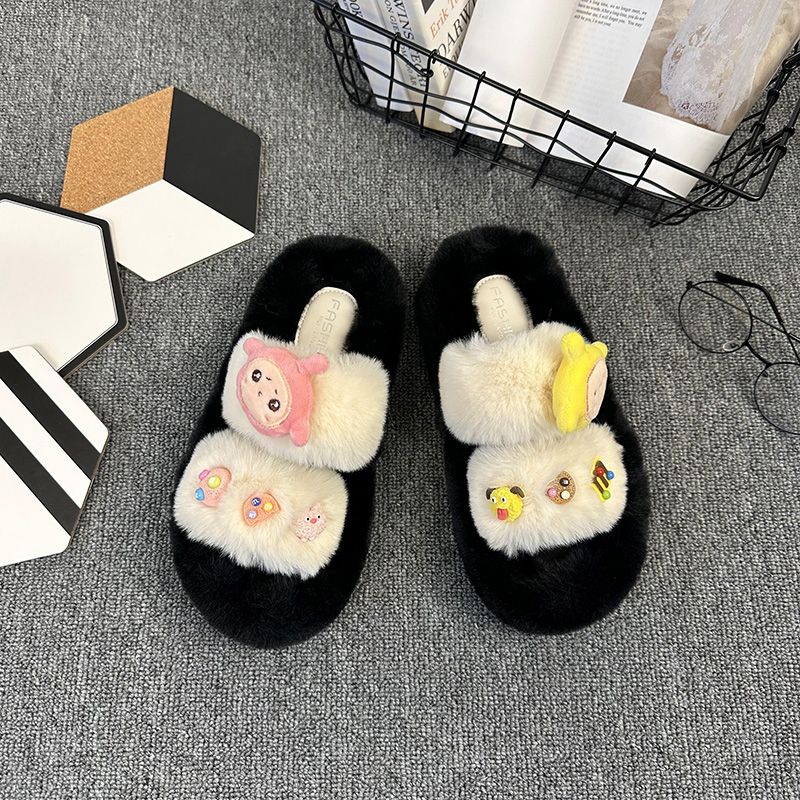 Dép Bông Đi Trong Nhà Hình Hoạt Hình Xinh Xắn Cho Nữ Dễ Thương