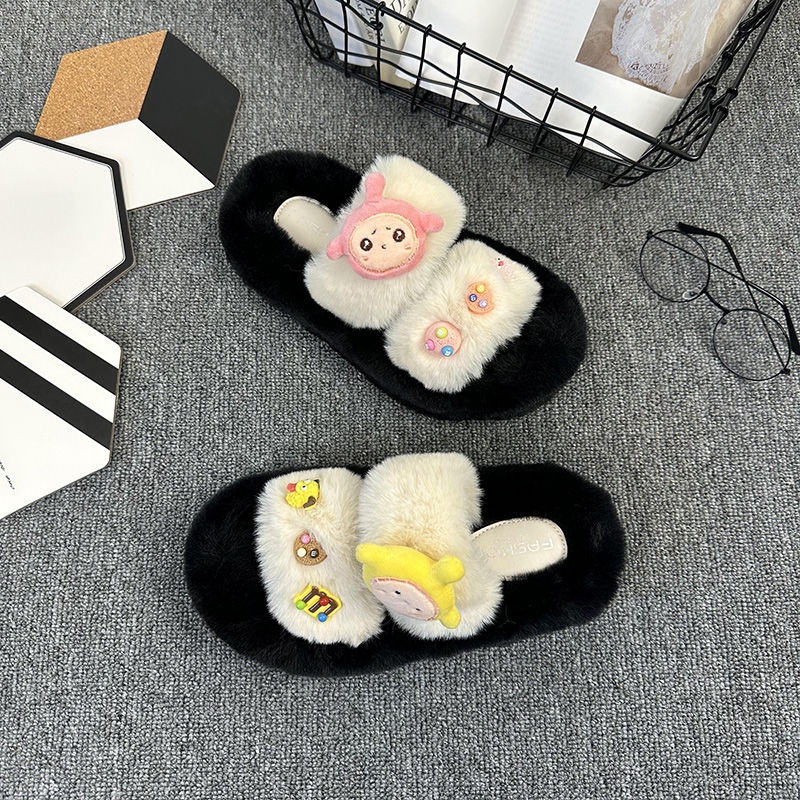 Dép Bông Đi Trong Nhà Hình Hoạt Hình Xinh Xắn Cho Nữ Dễ Thương