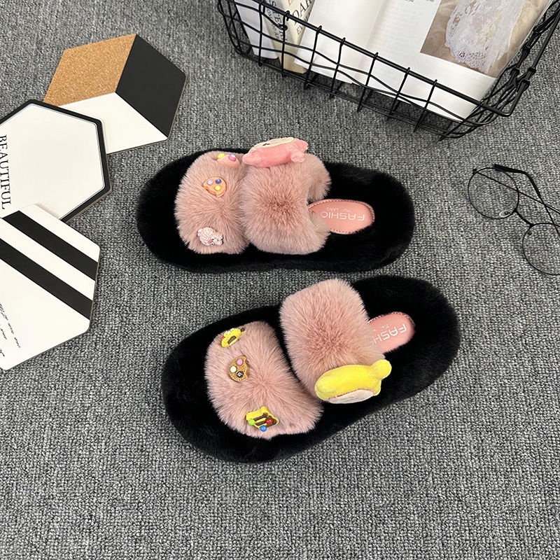 Dép Bông Đi Trong Nhà Hình Hoạt Hình Xinh Xắn Cho Nữ Dễ Thương