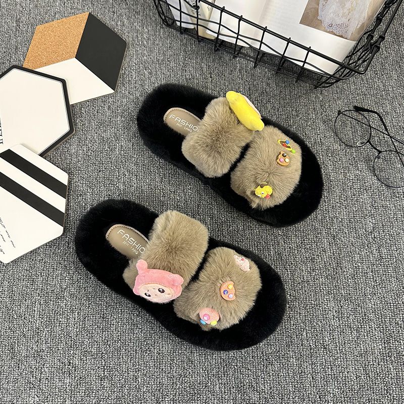 Dép Bông Đi Trong Nhà Hình Hoạt Hình Xinh Xắn Cho Nữ Dễ Thương