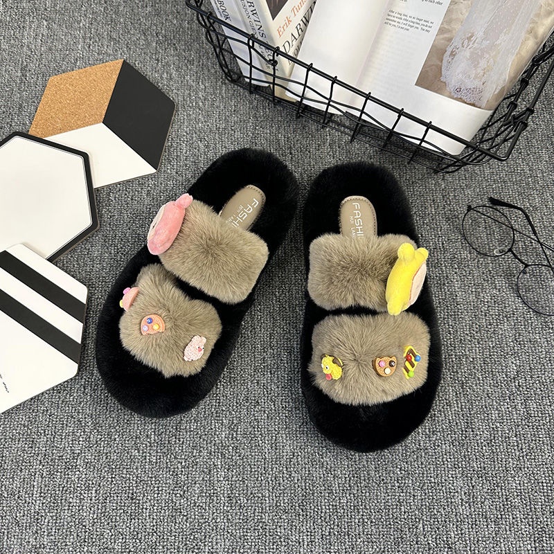 Dép Bông Đi Trong Nhà Hình Hoạt Hình Xinh Xắn Cho Nữ Dễ Thương