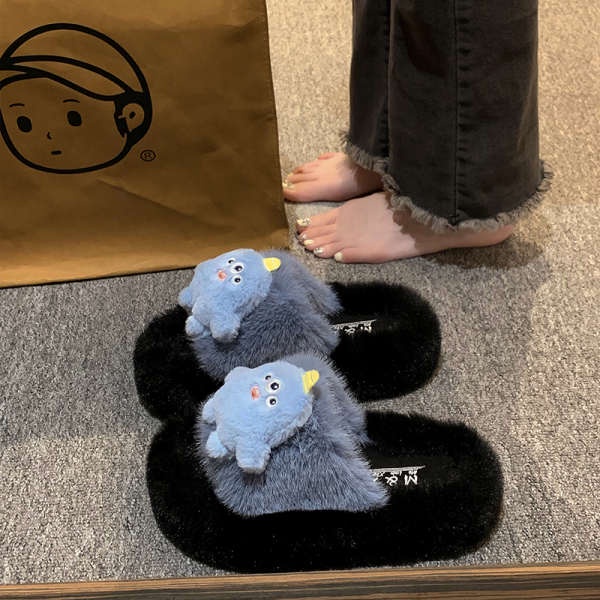 Giày Búp Bê Đế Dày Phối Lông Phong Cách Mới 2023 Cho Nữ