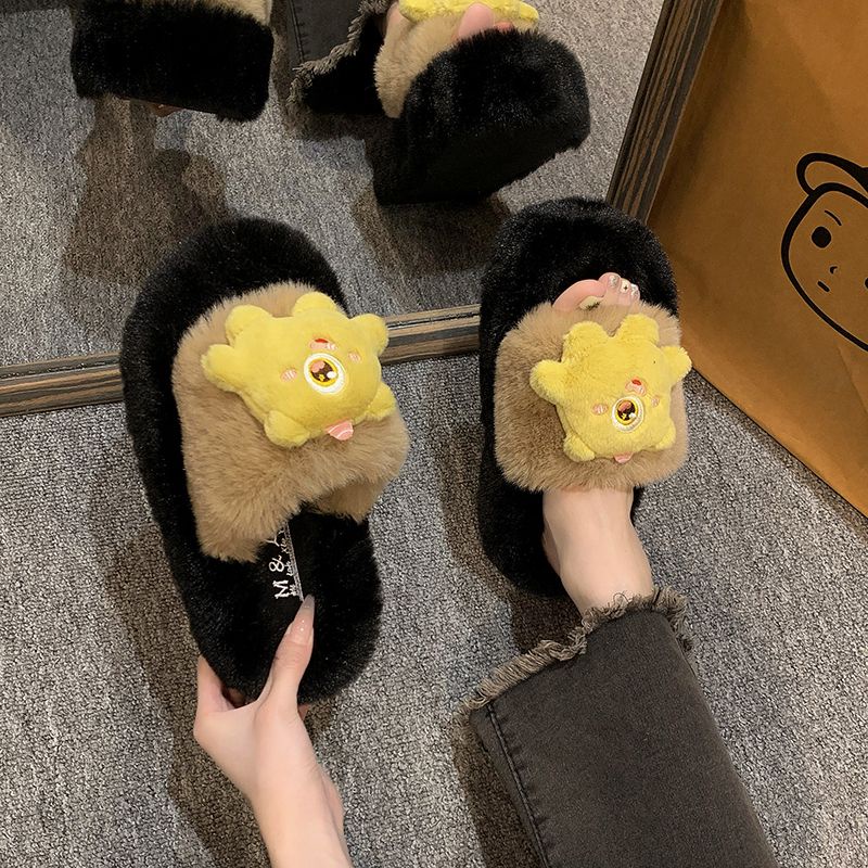 Giày Búp Bê Đế Dày Phối Lông Phong Cách Mới 2023 Cho Nữ