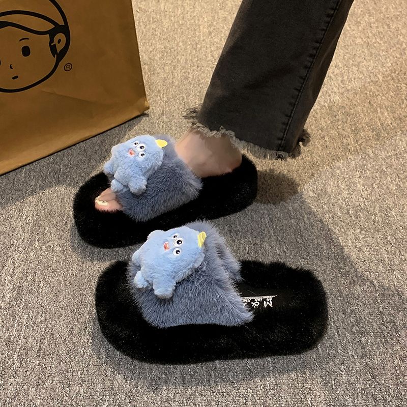 Giày Búp Bê Đế Dày Phối Lông Phong Cách Mới 2023 Cho Nữ