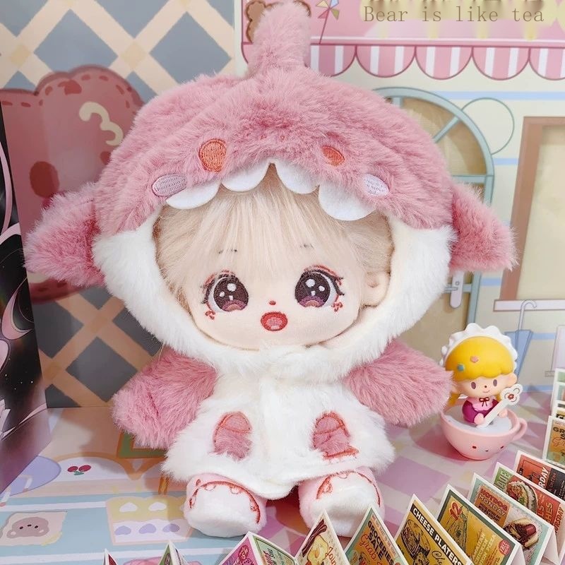 Búp Bê Nhồi Bông Hình Cá Mập 20cm Đáng Yêu