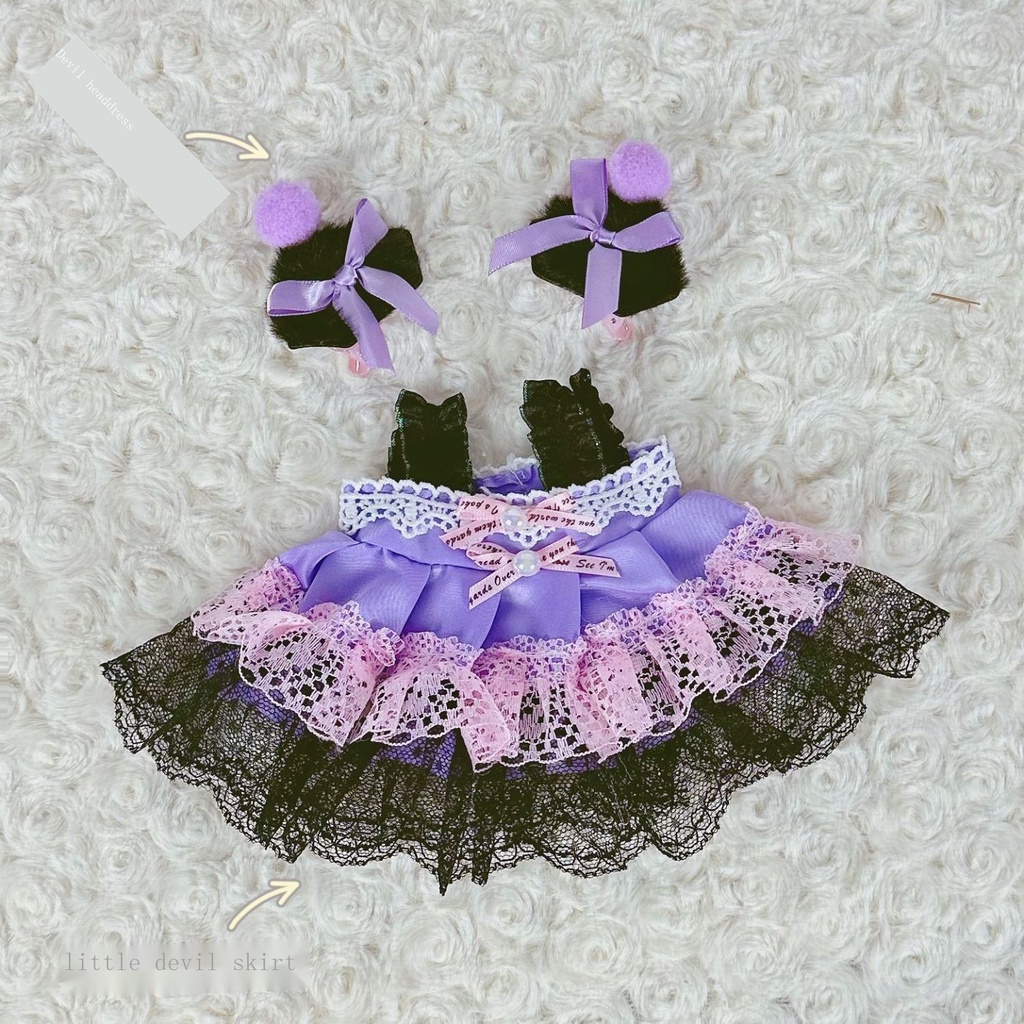 Búp Bê Hầu Gái Mặc Váy Dễ Thương 20cm