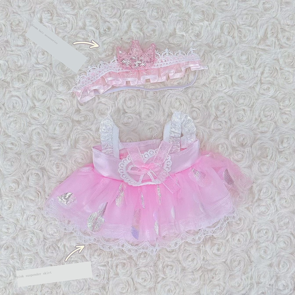 Búp Bê Hầu Gái Mặc Váy Dễ Thương 20cm