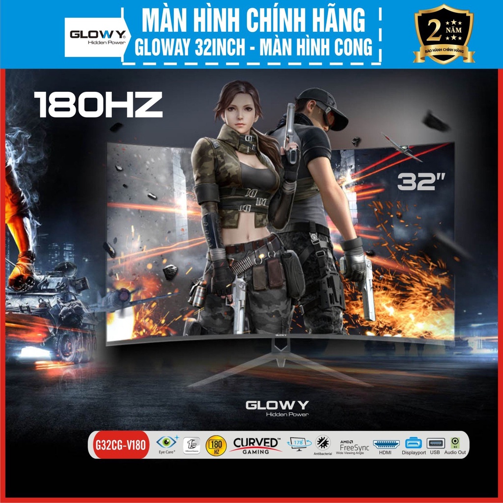 Màn hình PC 32|27 Inch QHD, Hãng NPC|Glowy - Bảo Hành 36 Tháng !!! | BigBuy360 - bigbuy360.vn