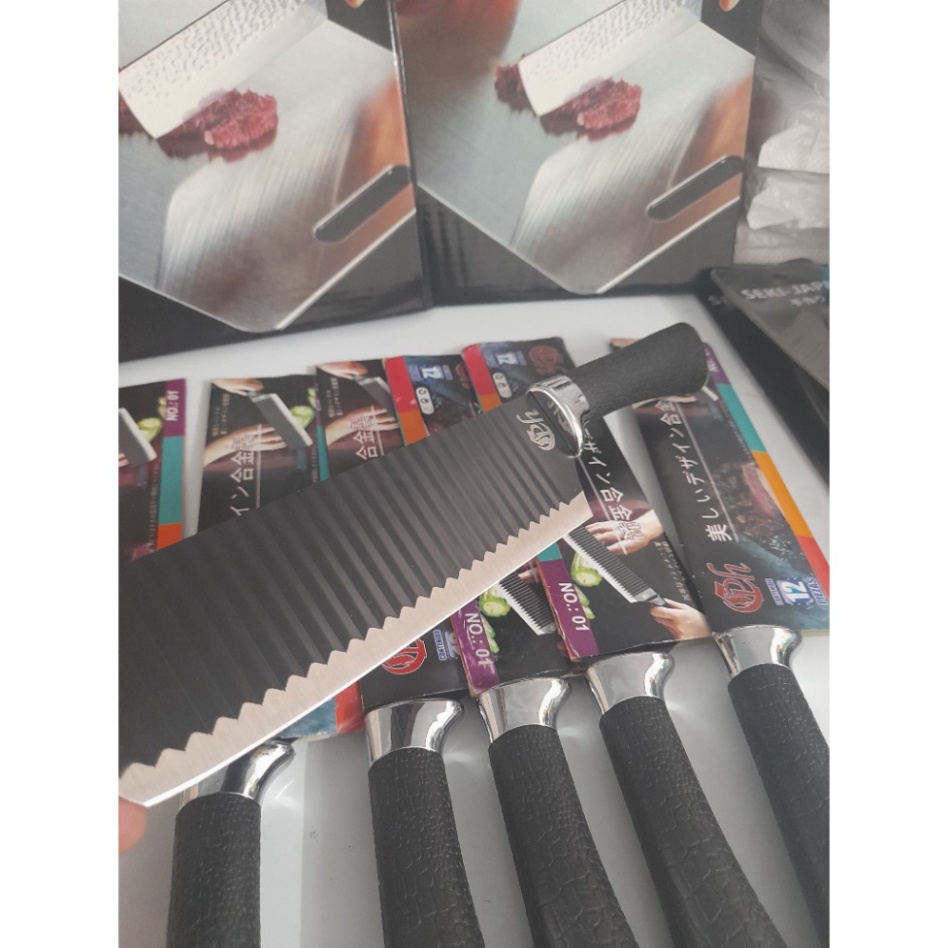 Dao Thái Nhật Bản lưới gợn sóng bằng thép không gỉ siêu sắc