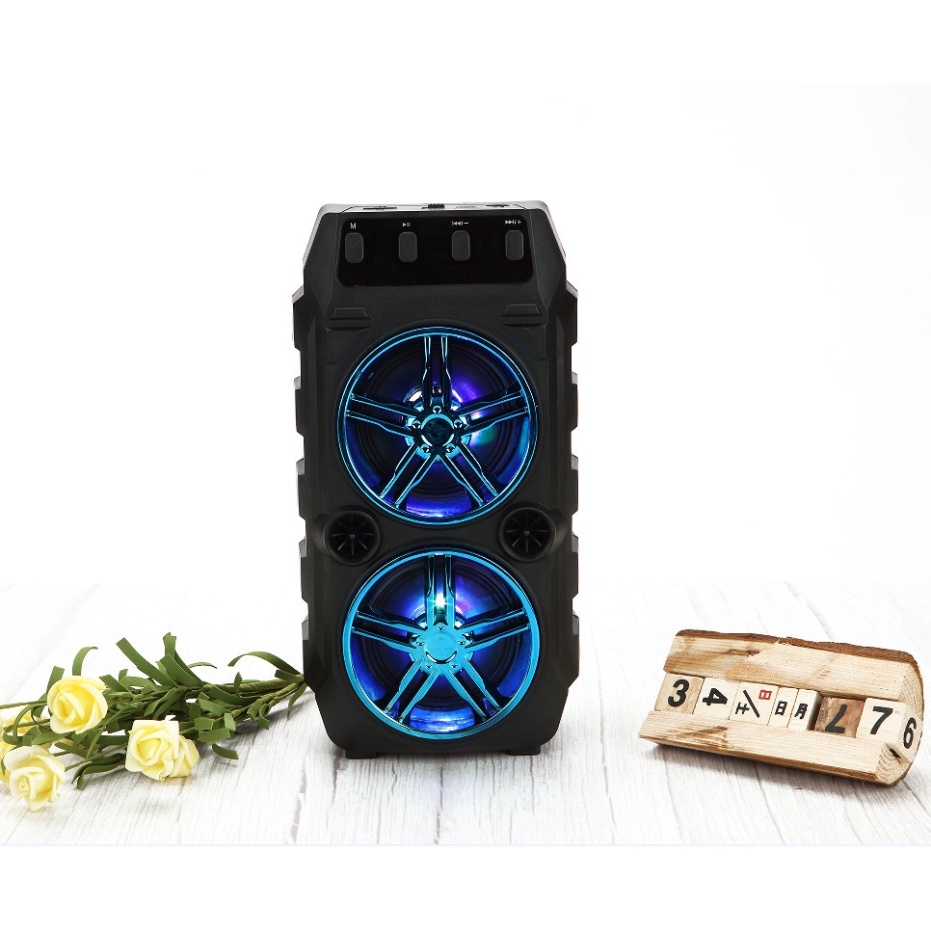 Loa karaoke bluetooth CL97 phiên nâng cấp mới 2023,loa không dây tặng kèm mic hát âm thanh bass hay cùng đèn led độc đáo
