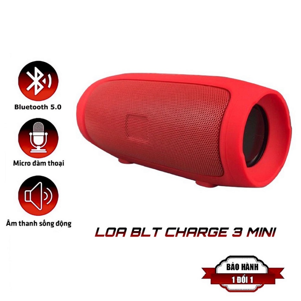 Loa bluetooth Charge 3 mini nghe nhạc âm thanh bass đỉnh,loa không dây giá rẻ nhỏ gọn có chỗ cắm thẻ nhớ tiện lợi có BH