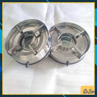 Bếp cồn mini , bếp cồn inox có chắn gió nhỏ gọn.