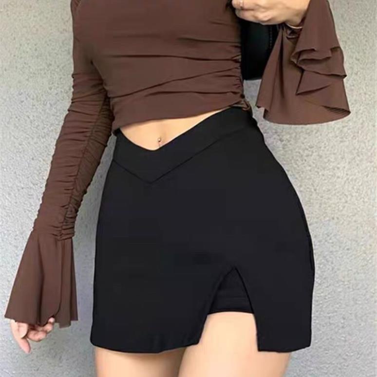 CHÂN VÁY LƯNG CAO KIỂU MỚI XINH XINH LƯNG VÊ ĐẸP XT1B