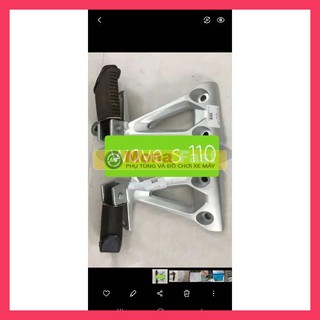 Pát nhôm gác chân sau wave s 110 rsx 110 màu bạc zin