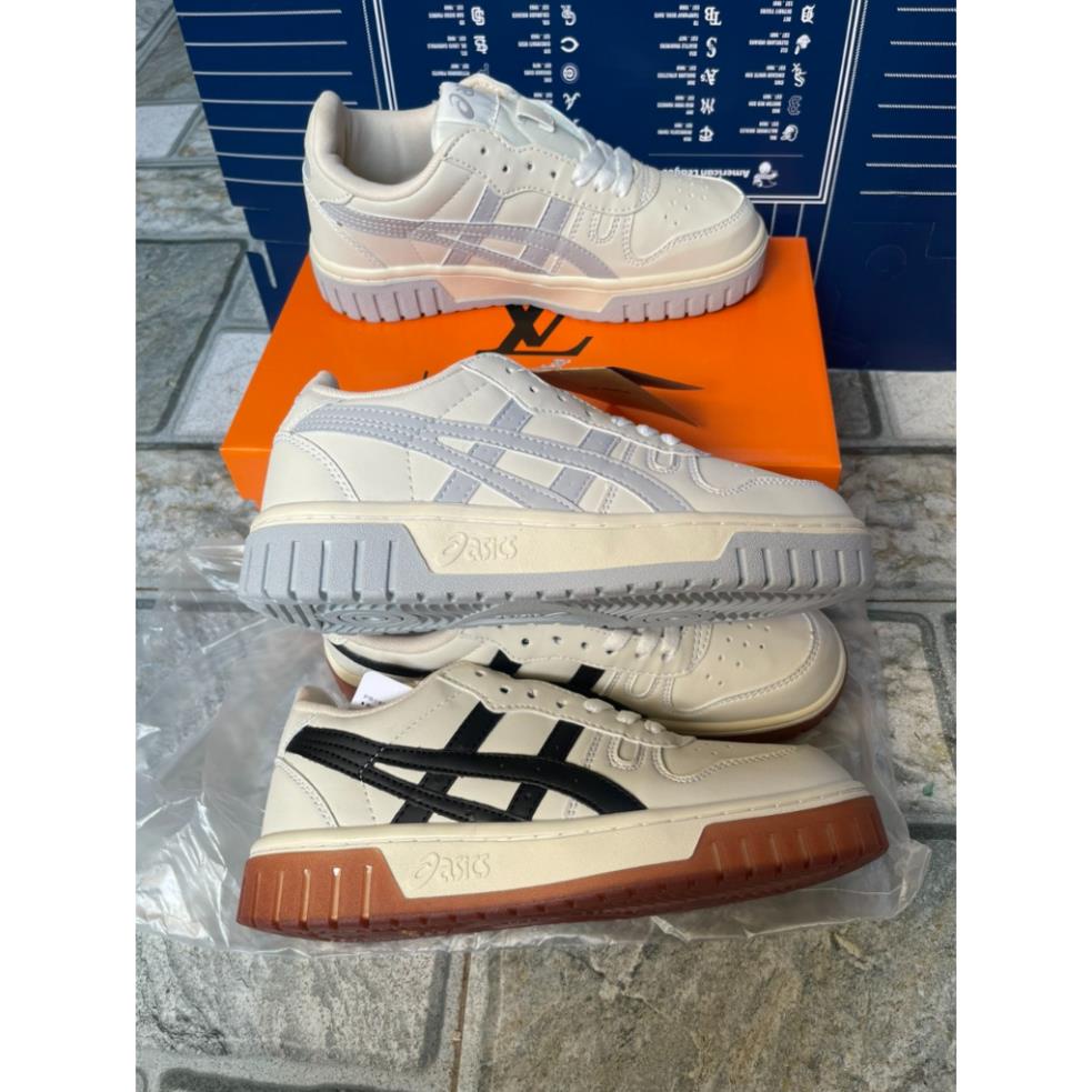 Giày Thể Thao Asics Court MZ Kem Đen Và Kem Xám Mẫu Mới Thiết Kế Độc Lạ Hàng Hot Trend 2023