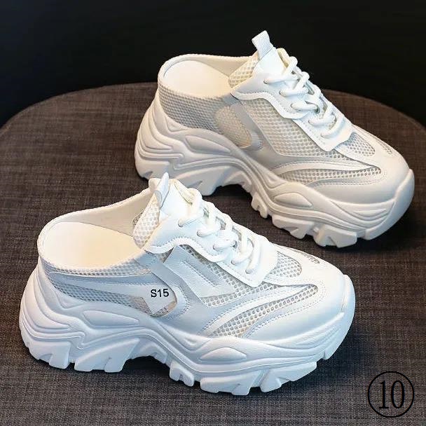 Dép Bít Mũi Cao Gót Đế Dày Thời Trang Mùa Hè 2023 Phong Cách Mới Cho Nữ